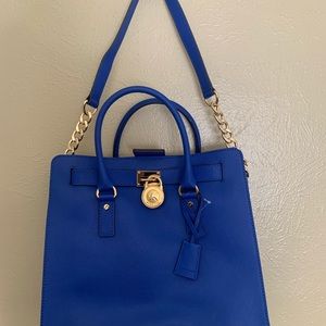 Royal blue Michael kors large hand bag brand new